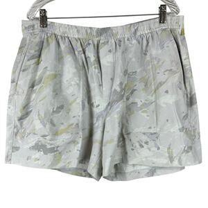 Lululemon Bowline Short 5" Stretch Ripstop White Camo Men's Size XXL EUC